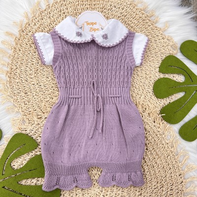 Conjunto body e jardineira Sofia- lilás